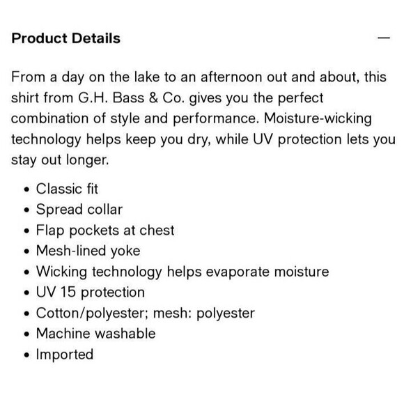 G.H. Bass & Co. Men's Printed Fishing Shirt Short Sleeve Size XL Grey - Picture 3 of 16